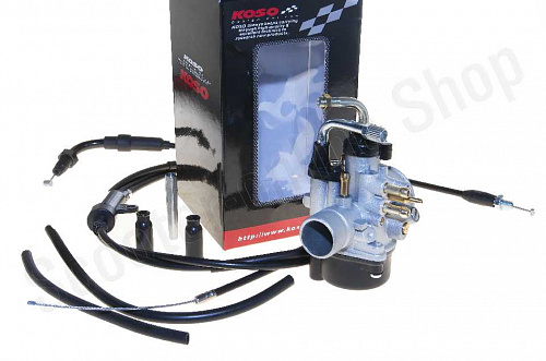 Карбюратор Jog 70cc Minarelli  17.5mm, ручной подсос  "KOSO" фото фотография изображение картинка