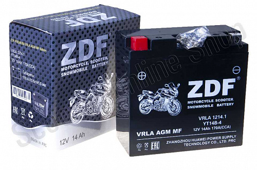 Аккумулятор 1214.1 YT14B-4 ZDF VRLA Black 150.4х70.8х145.5 (прямая) фото фотография изображение картинка Аккумулятор 1214.1 YT14B-4 ZDF VRLA Black 150.4х70.8х145.5 (прямая) фото фотография изображение картинка