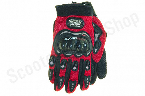 Мотоперчатки перчатки мото Перчатки MCS-01 красные XL  фото фотография 