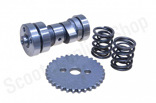 Распредвал со звездочкой и пружинами клапанов YX150 фото фотография изображение картинка