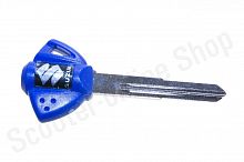 Ключ замка зажигания (заготовка)   Suzuki   (с эмблемой, длинный, синий)   "Komatcu"