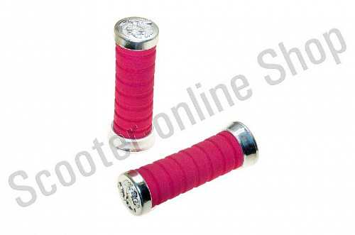 Ручки руля паролон красные к-т