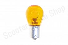 Лампа стоп-сигнал 12v 21w PY21W BA15s желтая Ультра Маяк / 8121310orange
