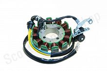 Статор генератора CG/CB125-250 12кат  3отв. 5 проводов