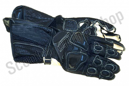 Мотоперчатки перчатки мото Перчатки спортивные длинные черные M фото фотография 