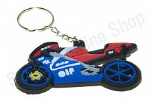 Брелок резиновый   байк   "HONDA ELF"   (красный)   (#KML)