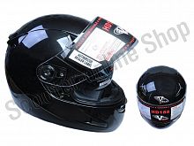 Шлем (интеграл)  HD188  Solid  черный глянцевый   M