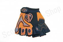 Перчатки  Pro-Biker без пальцев оранжевые М