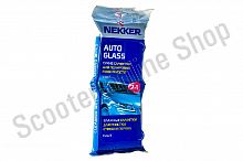 Салфетки влажные для очистки стекол и зеркал "NEKKER" двухкомп. 10+15 шт.