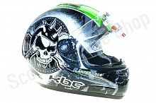 Шлем интеграл KBC Tarmac  Hammer Head Blk/Wht/Grn S(56)