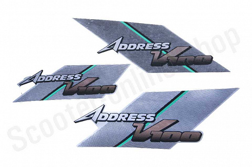Наклейки Address V 100 0647 250х100  3шт  фото фотография изображение картинка