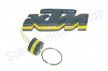 Брелок каучук   (серо-желтый)   KTM   "AS"