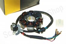 Статор генератора 157FMI, 162FMJ, 165FMM  TTR250  8кат 2отв Voron Moto