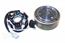 Генератор в сборе 152FMH 6 катушек / W104101, WW0143