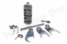 Вал  копирный  с вилками 156FMI, 161FMJ, 163FML, 165FMM (СG, CB125-