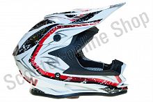 Шлем кроссовый CAN V321 WHITE/STORM L(60)