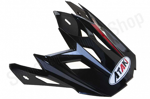 Стекло для шлема визор Козырек для шлема ATAKI MX801 Strike (красный/черный глянцевый, 020229-607-4553) фото фотография 