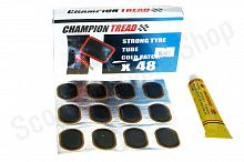 Набор для ремонта камер (заплатки 12шт 25х33, клей) Nord Yada / 901418