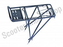 Багажник задний 26"-28" алюминиевый, трехногий, сварной  черный матовый 