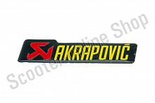 Наклейка 3d AKRAPOVIC 10x2,6