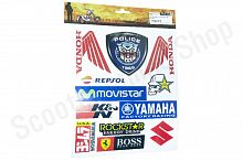 Наклейки 26х19 Yamaha Honda Suzuki комплект