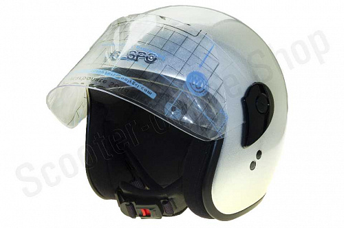 Шлем открытый Шлем защитный Х 70 Компакт с укороченным забралом серебристый М(58) фото фотография 