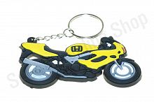 Брелок резиновый   байк   "HND"   (желтый)   (#YSK138)
