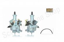 Карбюратор  PZ27  подсос ручной слева (трещетка), ускорительный насос справа