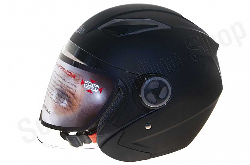 Шлем открытый Шлем мото открытый HIZER 226 (S) matte-black фото фотография 