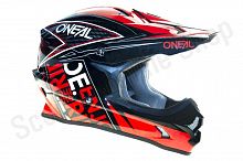 Шлем кроссовый Oneal 3-Series Black/Red L(60)