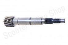 Вал редуктора ведущий  157QMJ(JL); T150, ATV150  13Т  L-152