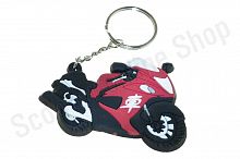 Брелок резиновый   байк   "SUZUKI HUYABUSA"   (красный)   (#YSK024)