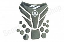 Наклейка на бак Yamaha YZF-R1 Под Карбон 2