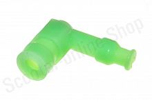 Колпак свечи  90*, Г- образный   зеленый "NJK"