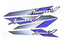 Наклейки Address V  0644A 400х200 3шт, синий