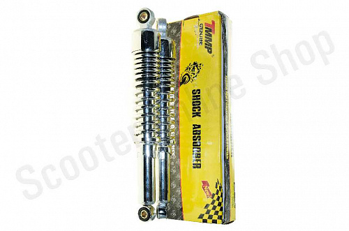 Амортизаторы задние 360мм мопед d12 d10 хром комплект фото фотография изображение картинка