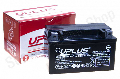 Аккумулятор 12в 7ач EB7A-4 Uplus High Performance 150х93х86 фото фотография изображение картинка
