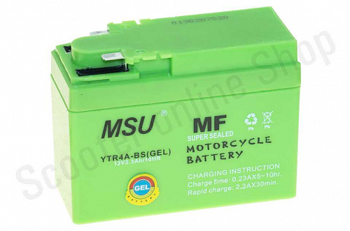 Аккумулятор гелевый 12V 2,3А  гелевый, Honda  115x49x86 "MSU" фото фотография изображение картинка