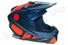 Шлем (кроссовый) Ataki MX801 Strike оранжевый/черный матовый    S