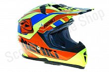 Шлем кроссовый Nenki 58(M) желто-оранжевый