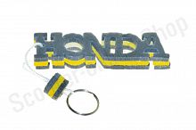 Брелок каучук   (серо-желтый)   HONDA   "AS"