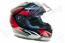 Шлем детский (интеграл) ATAKI SC-36 Scope красный/черный глянцевый   YS