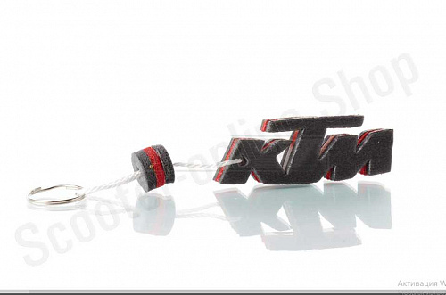 Брелок  KTM  "SALO"  (каучук, красный) фото фотография изображение картинка