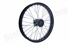 Диск 17"х1,6 передний диск. торм. аллюминий KAYO черный