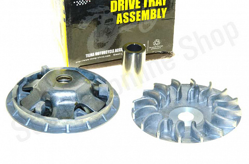 Вариатор Honda Lead 90 в сборе (палец, шкив,ролики) фото фотография изображение картинка