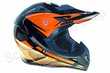 Шлем кроссовый M(58) оранжевый 