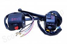 Переключатели руля в сборе Delta черные F6 комплект