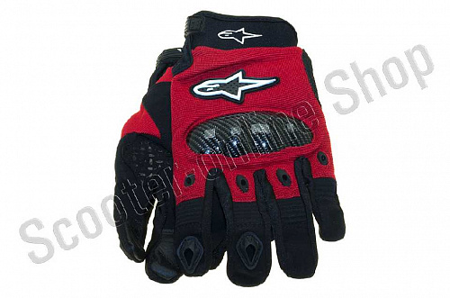Мотоперчатки перчатки мото Перчатки "STARS"  mod:2, size:L, красные фото фотография 