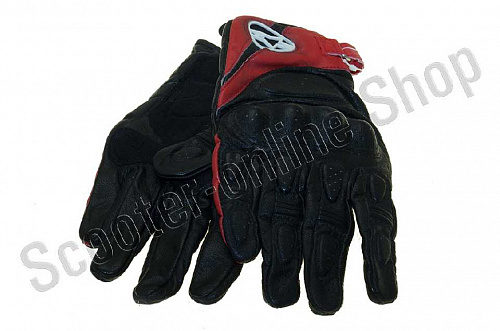 Мотоперчатки перчатки мото Перчатки   "STARS"   (mod:MUSTANG, size:L, черно-красные) фото фотография 