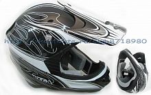 Шлем (кроссовый)  NBX-PRO  Scorch серый/черн. глянцевый    XL